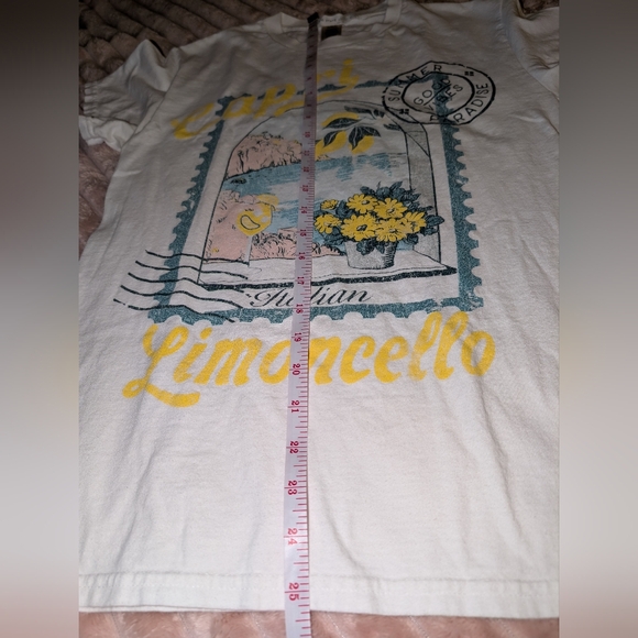 🍋🇮🇹 Capri Limoncello Italian Graphic White T-Shirt - Picture 8 of 9